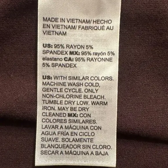 Chico's cardigan brown open double layer drape front lightweight knit  Sz 2 US L - Picture 7 of 7